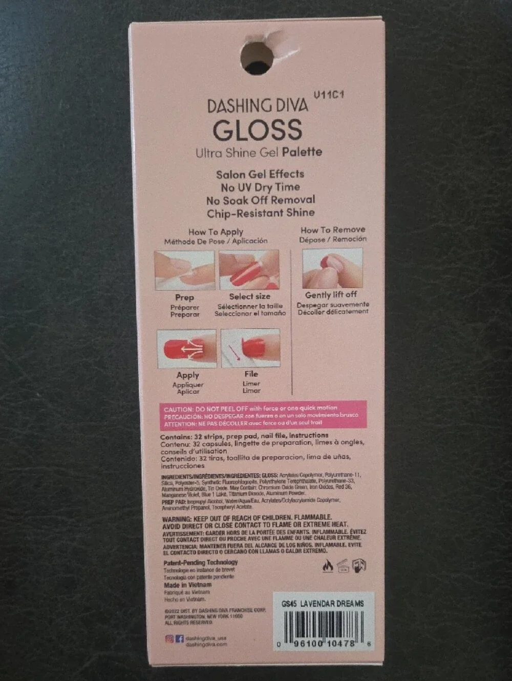 Dashing Diva Gloss Ultra Shine Gel Press-On Nails — Taupe & Rose Gold Accents